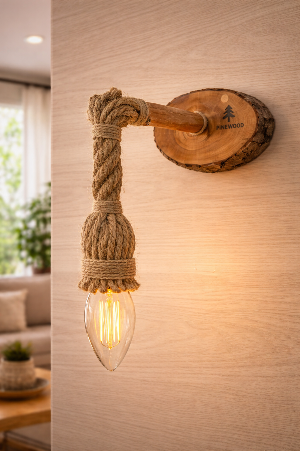 Pınewood El Yapımı Duvar Apliği